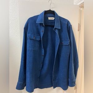 Taylor Stitch Medium 40 Indigo Button Down